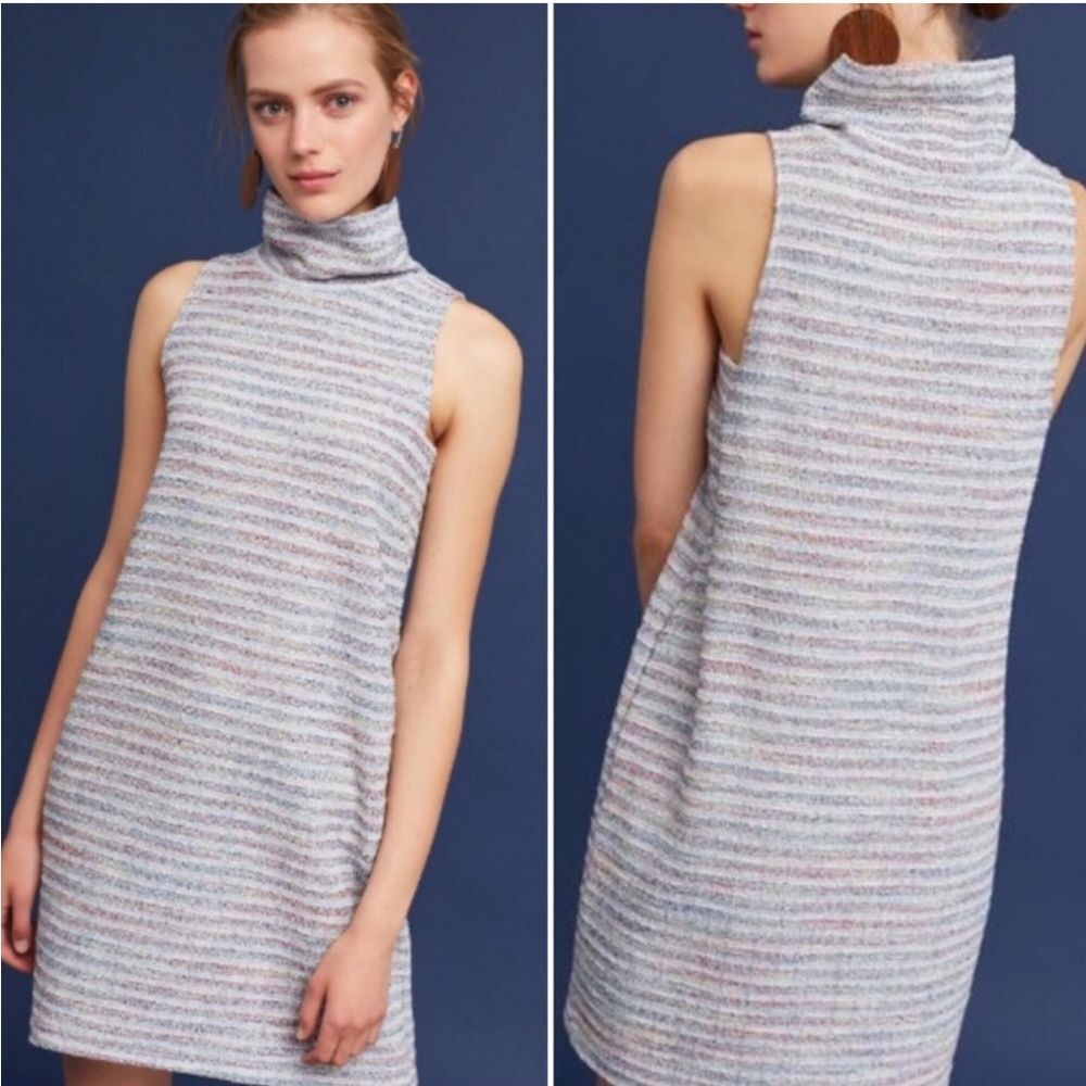Akemi and Kin Multicolor Tunic Dress Anthropologie Striped Cotton‎ Sleeveless S